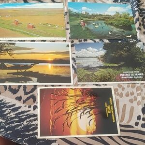 Vintage Canadian Postcards Set (5)